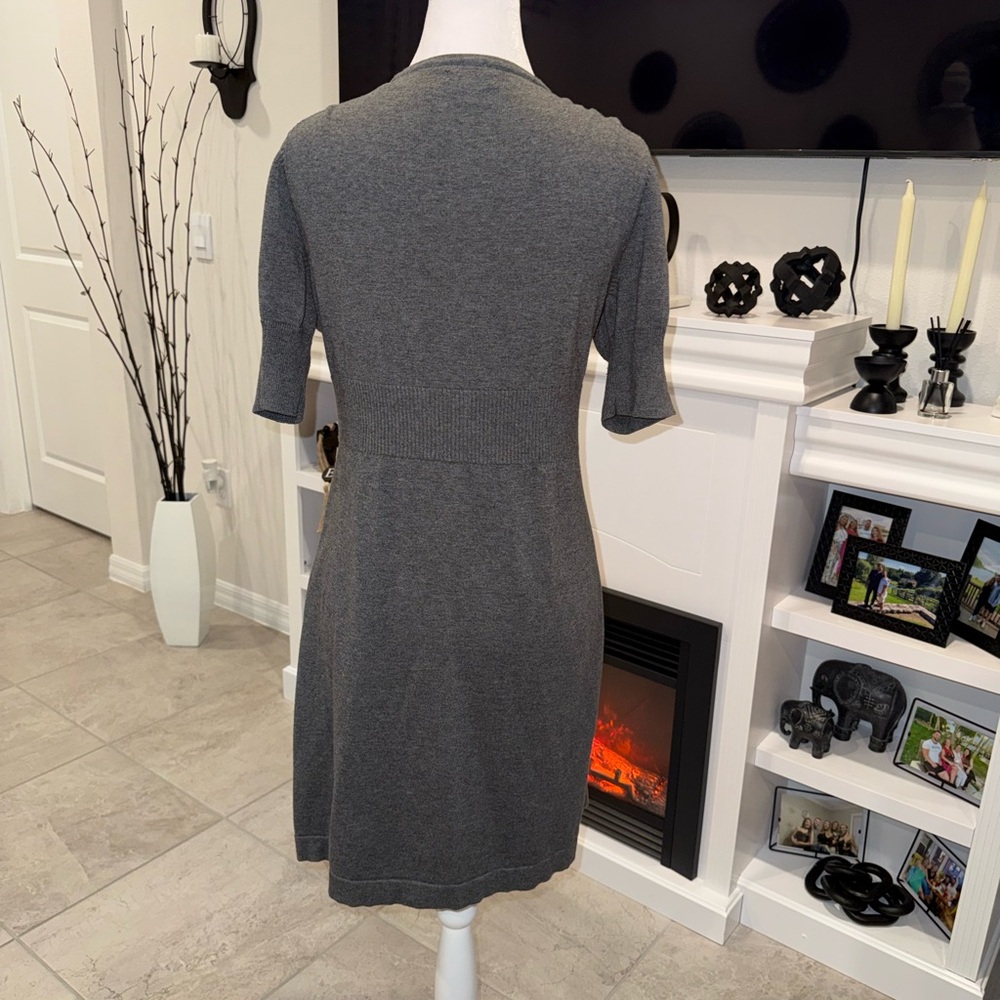 3 x 20$ Apt. 9 Charcoal V-Neck Wrap Midi Dress Size Large - Picture 6 of 10